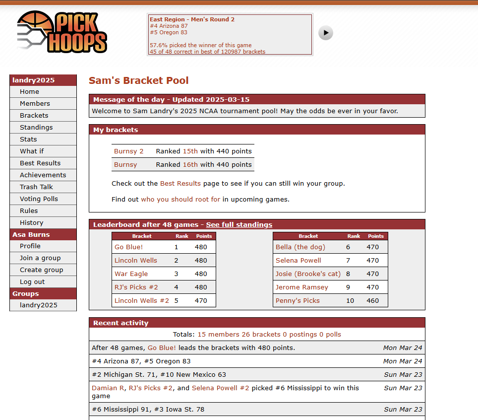 This page shows the latest happenings in your group.